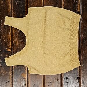 St John Basics gold tank top sz Small
